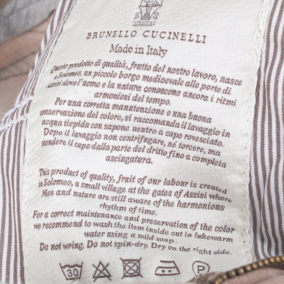 Brunello Cucinelli Light-Brown Washed Stretch-Denim Skinny Jeans - Picture 11 of 13